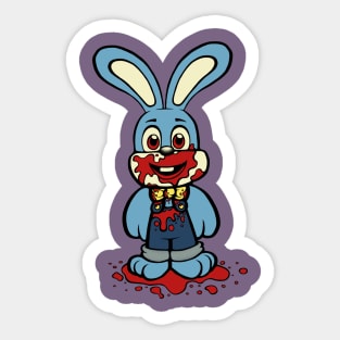 Blue Robbie the Rabbit Sticker